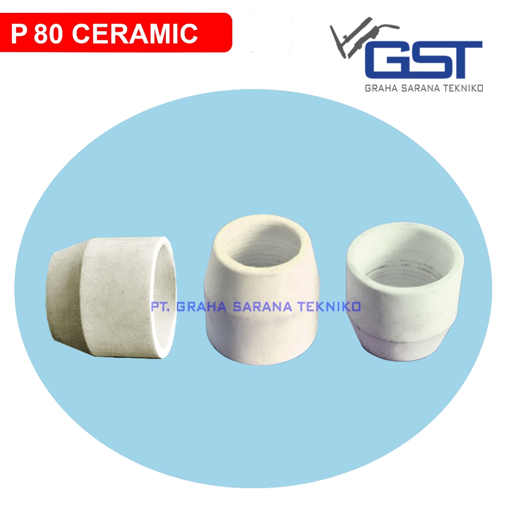Keramik P-80 Plasma Cut Ceramic Shield Cup P80 CUT80A CUT100 CUT120 - P80 Nozzle Retaining Cap