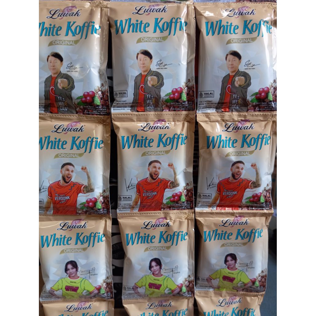 

1 RENTENG 10 PCS KOPI LUWAK WHITE KOFFIE || 3 IN 1 - KOPI INSTAN