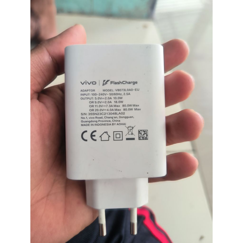 kepala charger Vivo ORI 80watt