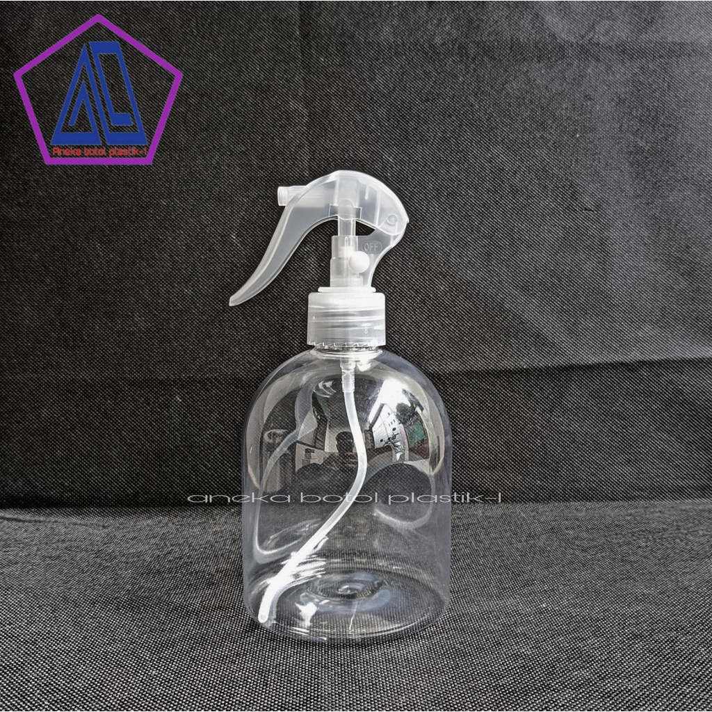 BOTOL SPRAY TRIGGER 500ML PET BENING OVAL / BOTOL SPRAY 500ML
