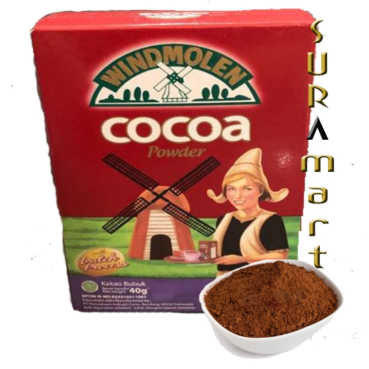 

(10 box x 40gr) WINDMOLEN Cocoa Powder Baking Bahan Kue
