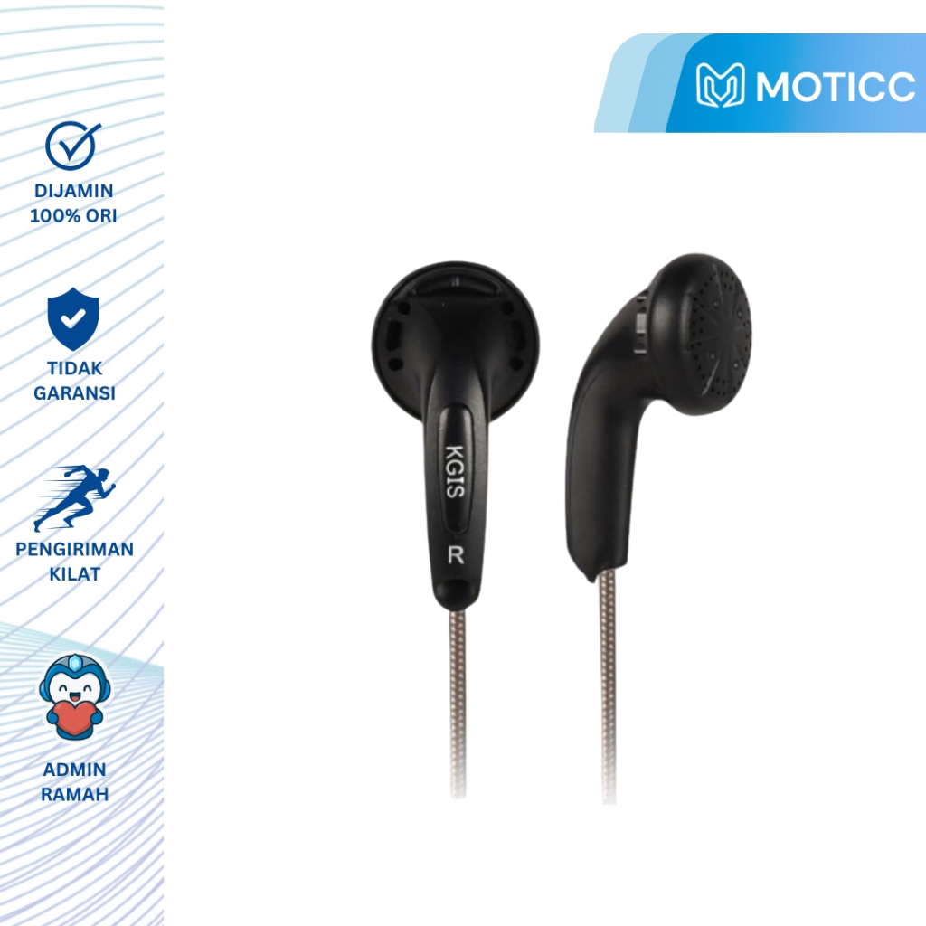 [BETTER THAN VIDO] KGIS P1 with Mic HiFi Sound Bass Earphone Durable Cable Headset