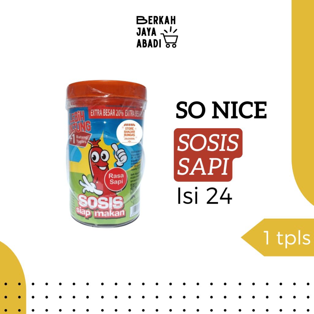 

So Nice Sosis Sapi Isi 24 | Sosis Murah | Grosir