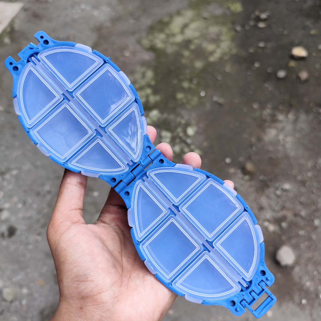 Box Mata Kail Kotak Wadah Tempat Mata Kail Anti Berantakan Bentuk Kura Kura