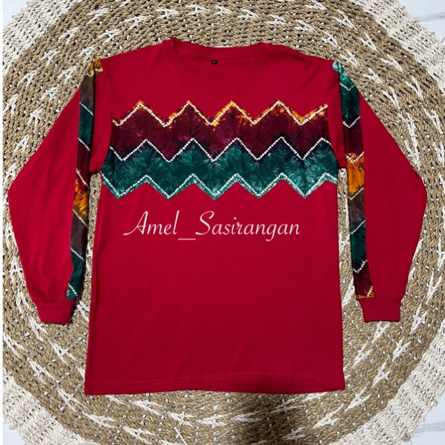 [PRE ORDER] Kaos sasirangan MERAH PUTIH kombinasi by amel_Ssirangan