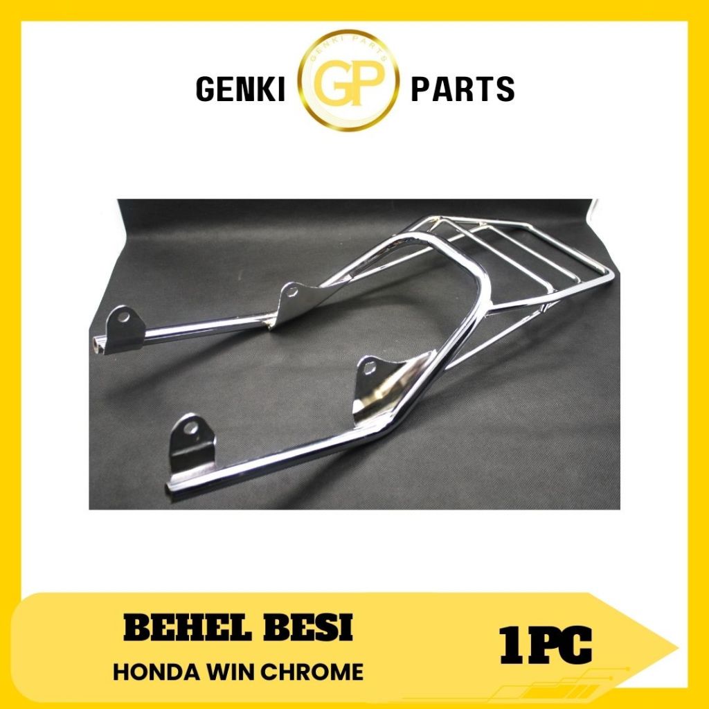 GENKI-PARTS/BEHEL-BESI/PEGANGAN-TANGAN-BELAKANG-MOTOR/HONDA/WIN/CHROME/GRADE-ORI
