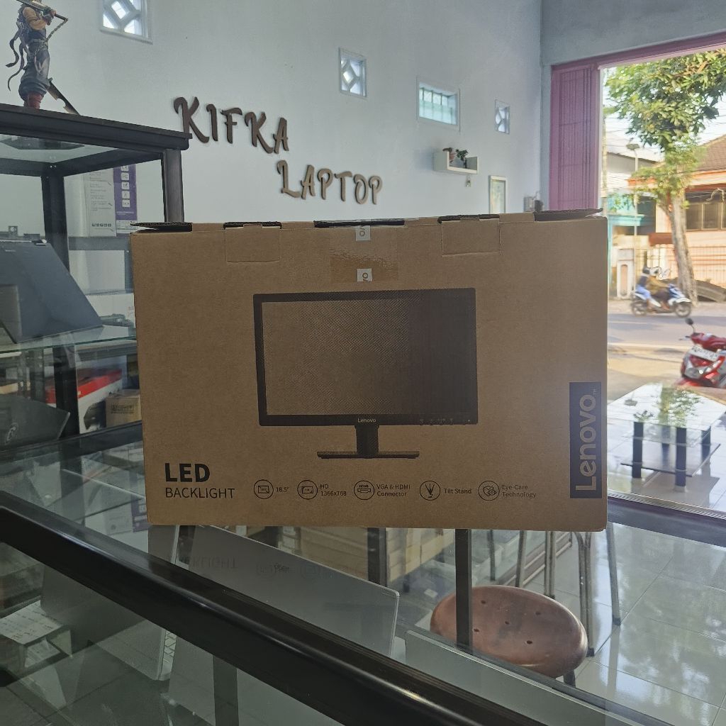 MONITOR 19 INCH LENOVO D19-10 | LED Backlight | VGA & HDMI Connector | Tilt Stand | Eye Care Technol