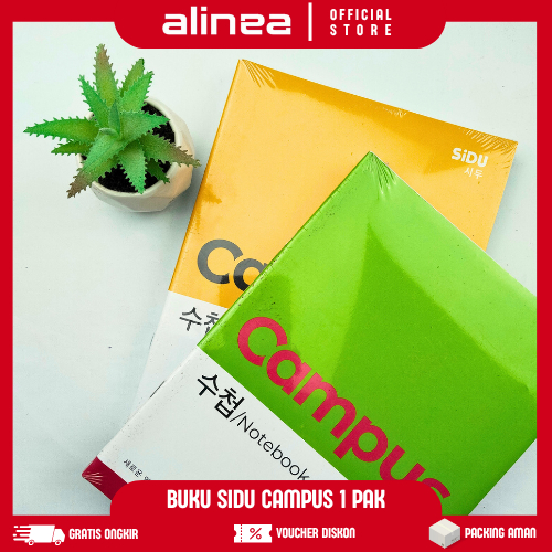 

[5PCS 1 PAK] Buku Tulis Campus Sidu Korea Design Sidu EB 1957 42 Lembar