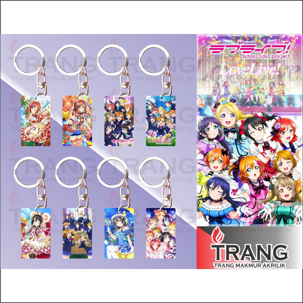 Gantungan Kunci Akrilik Love Live School Idol Project / Keychain Acrylic LoveLiveSchoolIdolProject