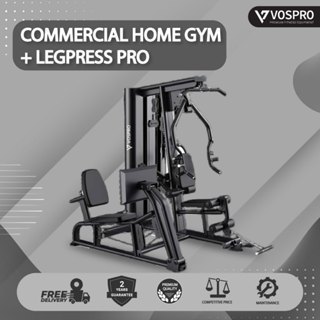 VOSPRO - Alat Fitness COMMERCIAL HOME GYM + LEGPRESS PRO Type L133 Multifungsi 2 sisi