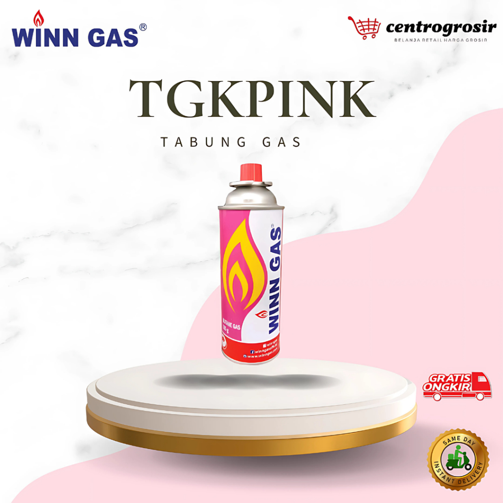 Winn Gas Tabung Gas Kecil Kaleng Butane TGKPINK