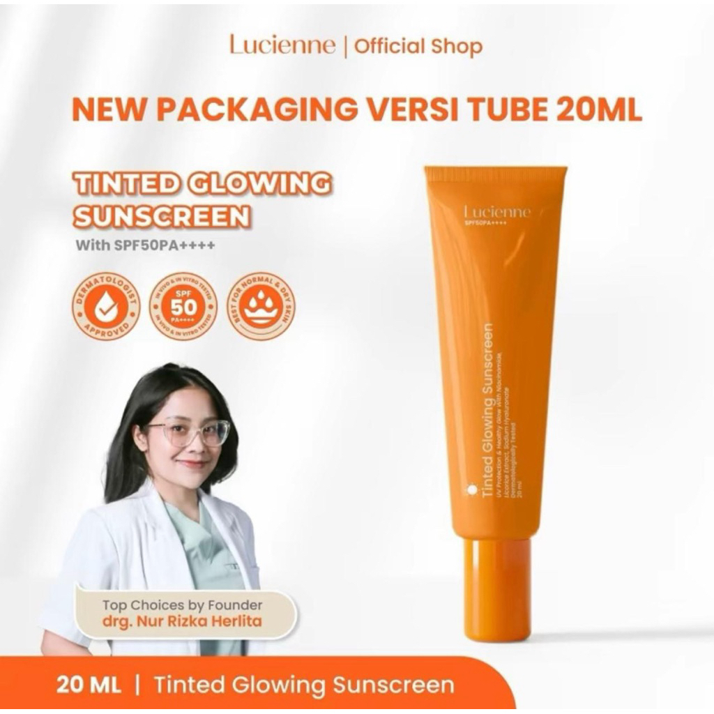 READY STOCK SUNSCREEN TINTED LUCIENNE BPOM ORIGINAL