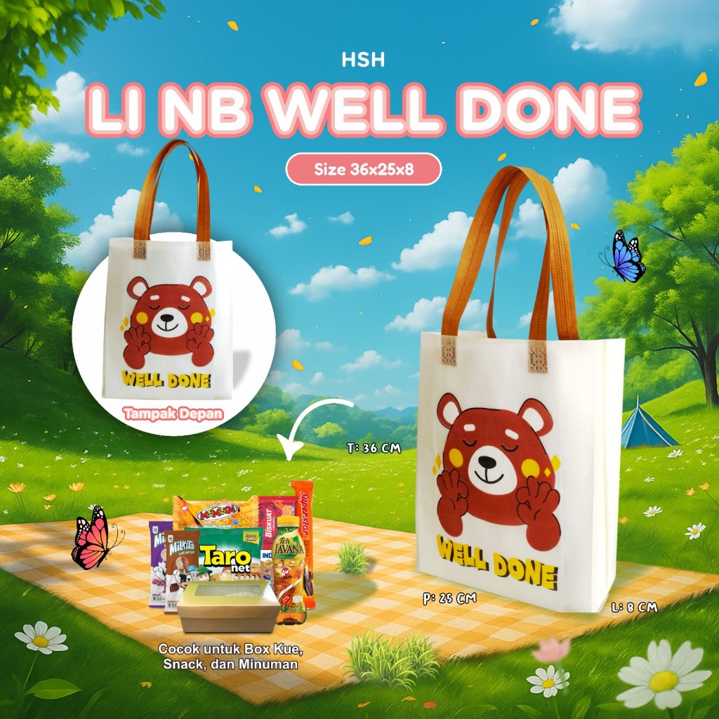 

Tas Ulang Tahun Anak | Goodie Bag Birthday | Tas Ulang Tahun | Tas Souvenir Motif Binatang Uk.36x25x08