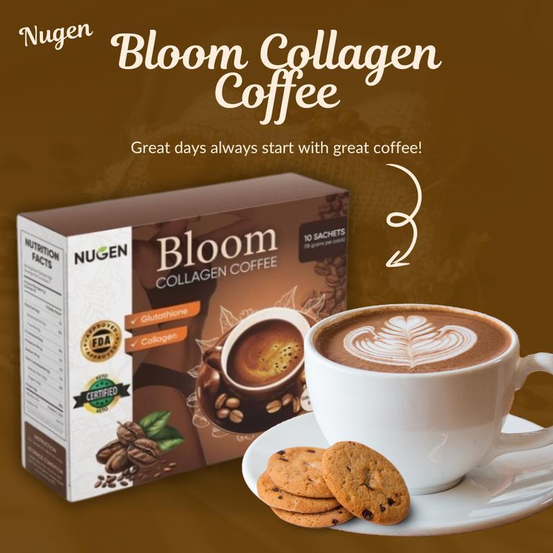 

Bloom Collagen Coffee Kopi Diet Enzim Pelangsing Tubuh Penghancur Lemak Instant Coffee Robusta Collagen Detoksifikasi
