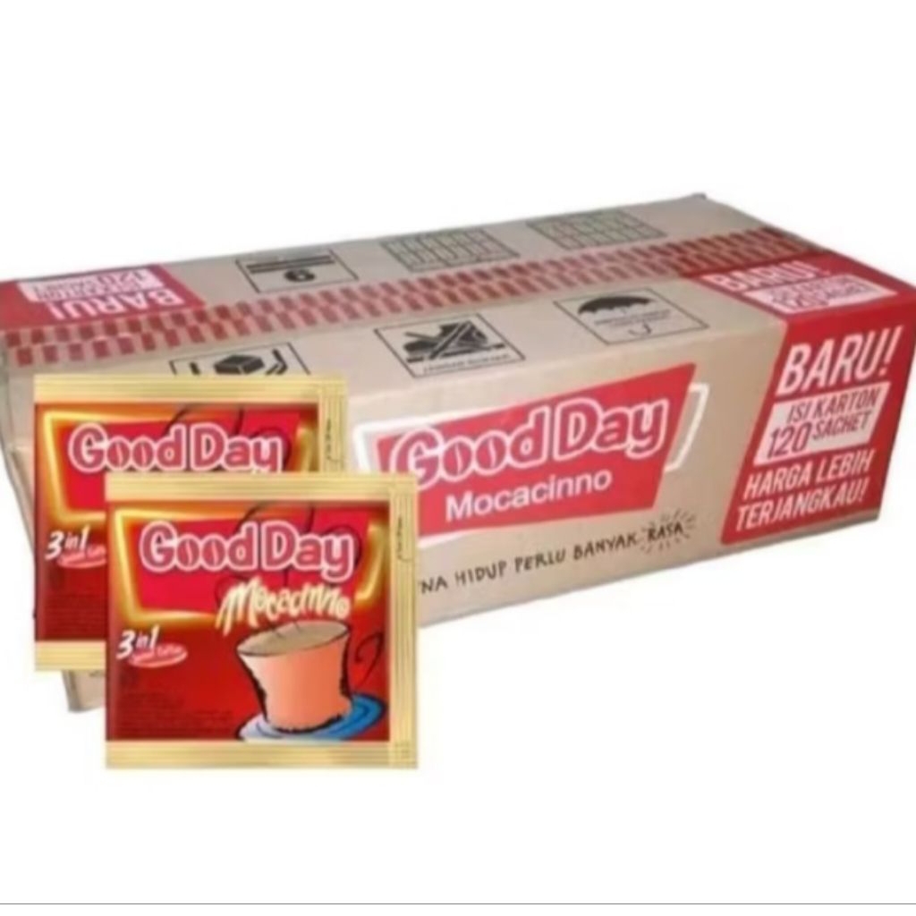 

gooday merah capucino 1 dus isi 120 saset