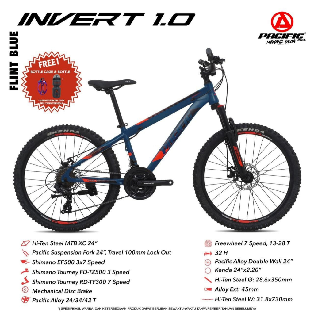 Buttercupple Sepeda Gunung Mtb 24 Pacific Invert 1.0