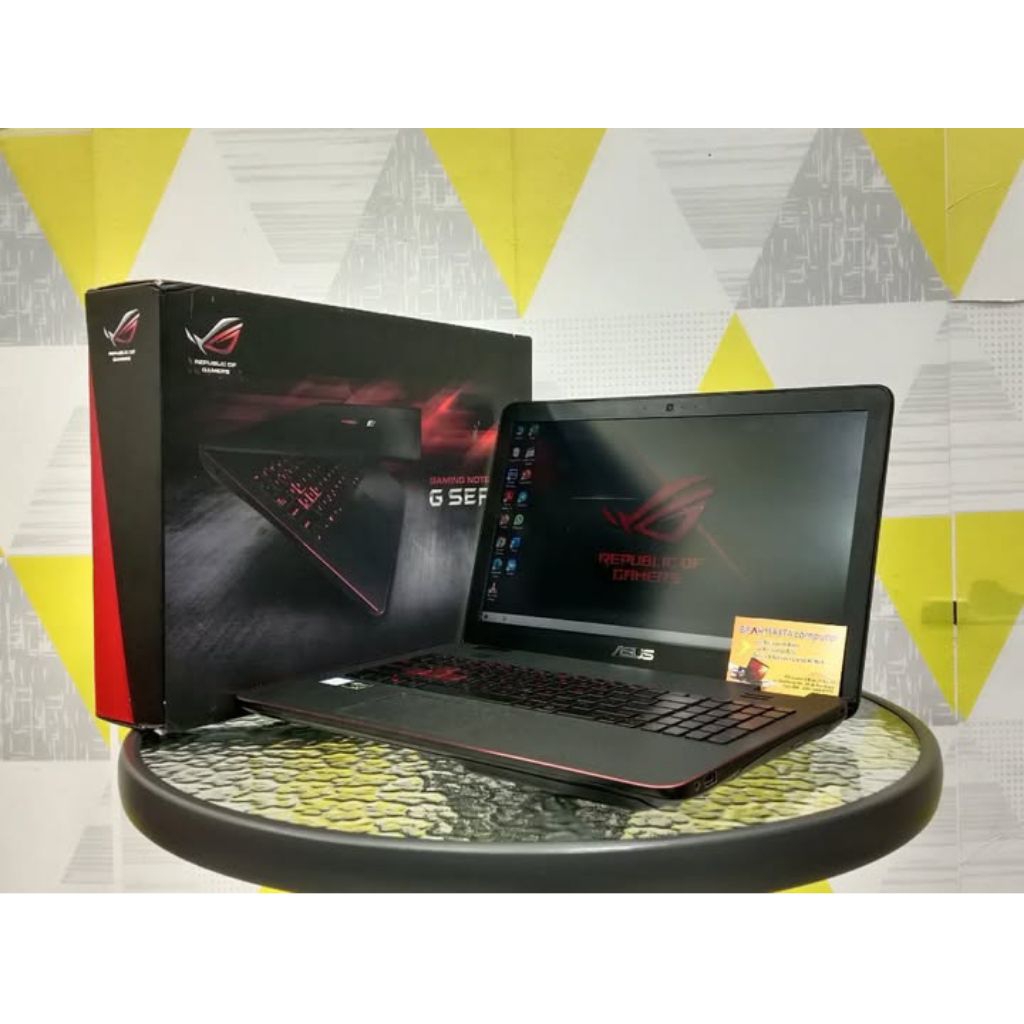 LAPTOP ASUS ROG GAMING G551V SECOND SIAP PAKAI