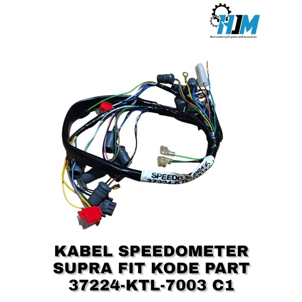 HJM-KABEL SPEEDOMETER HONDA SUPRA FIT SUPRA FIT NEW FIT X FIT S KODE PART 37224-KTL-7003 C1  SPIDOME