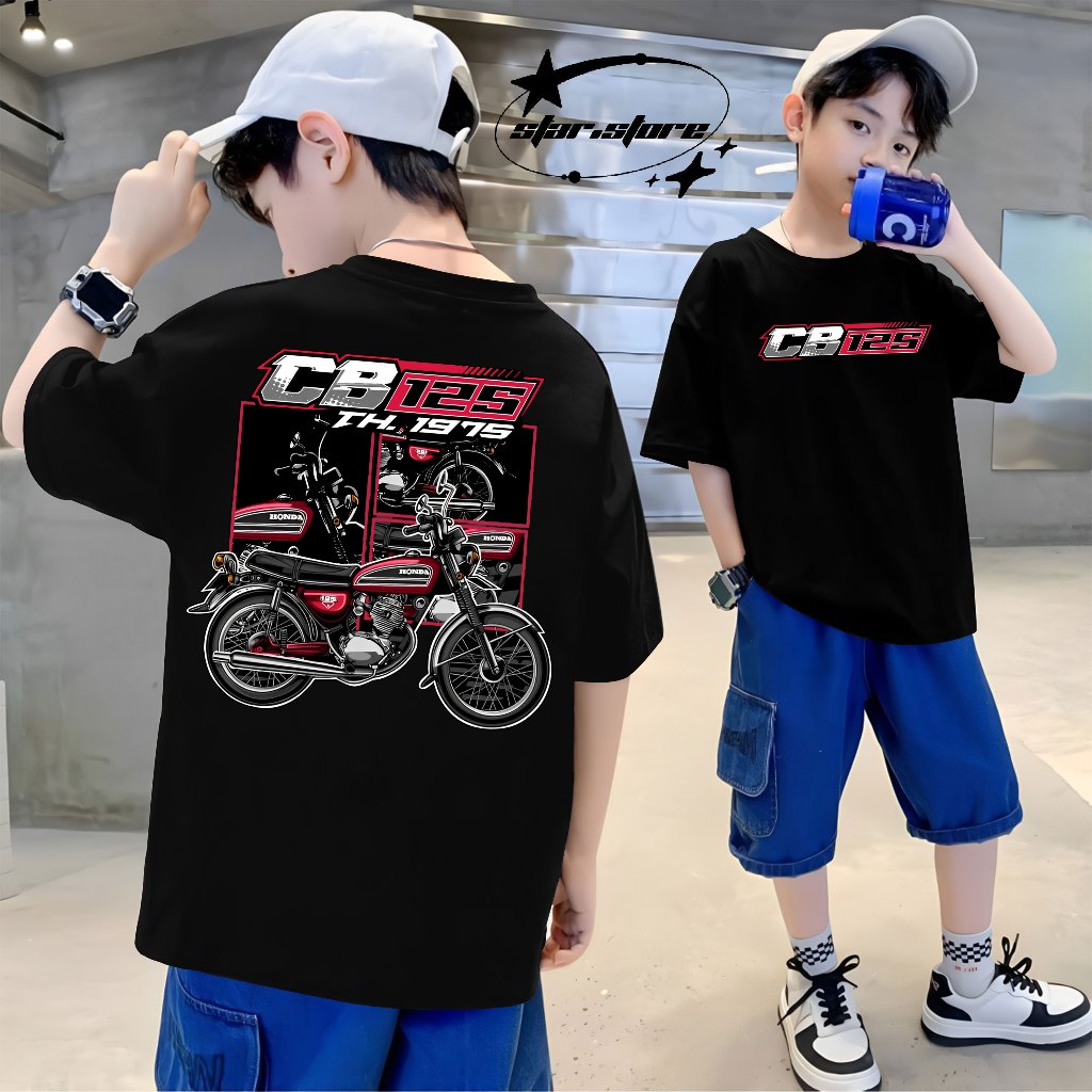 KAOS ANAK CB 125 TH.1975 / KAOS HONDA GANK / KAOS HEREX / KAKS PRIA / KAOS DISTRO / KAOS HONDA MBOIS