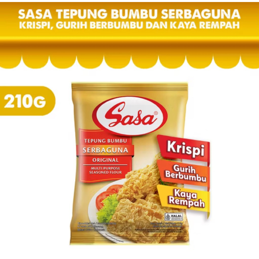 

Sasa Tepung Bumbu Serbaguna Original Bervitamin & Bermineral 210gr