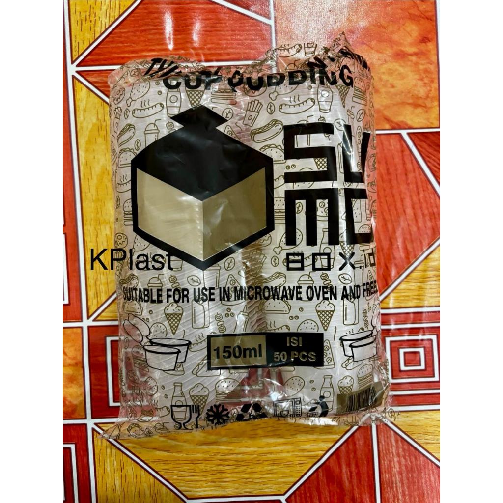 Container Plastik Cup Pudding SUMO BOX 150 ml isi 50 pcs