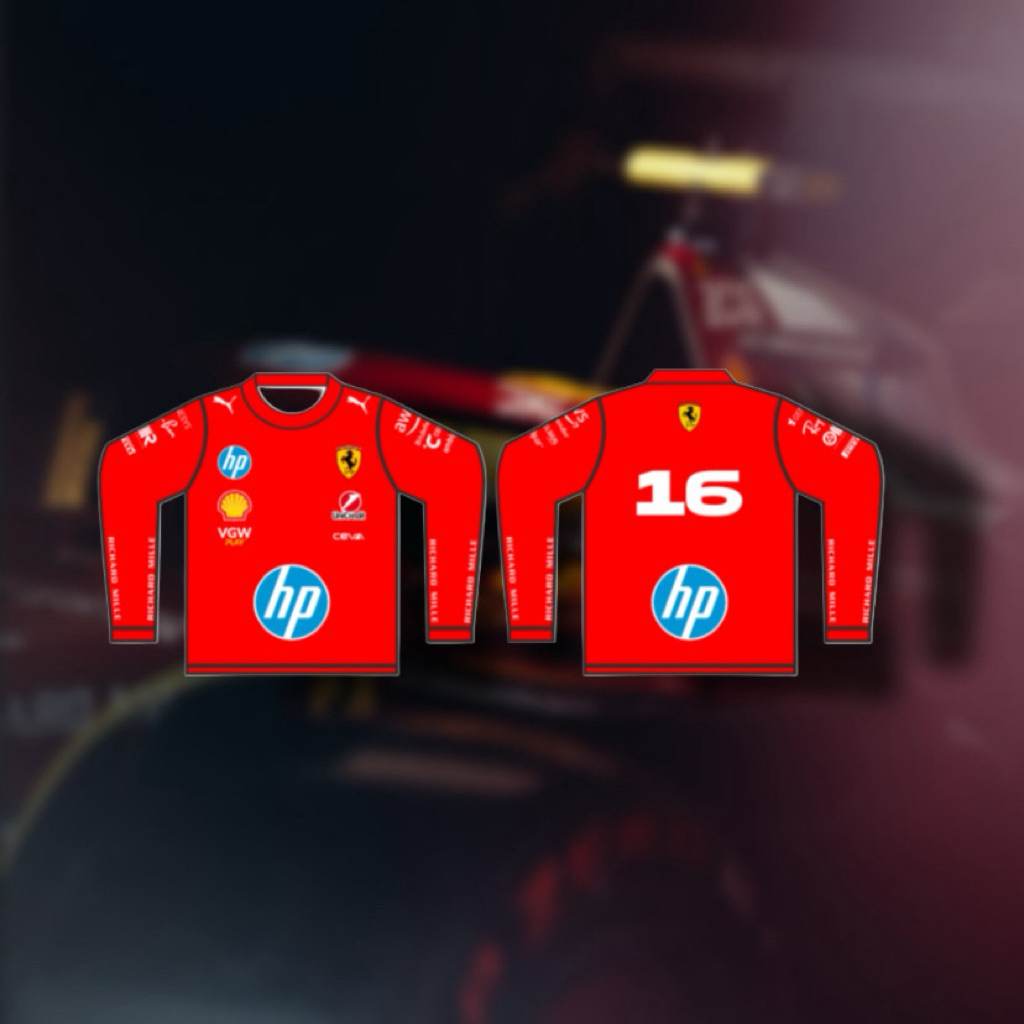ZB69 Jersey Ferrari F1 Long Sleeve