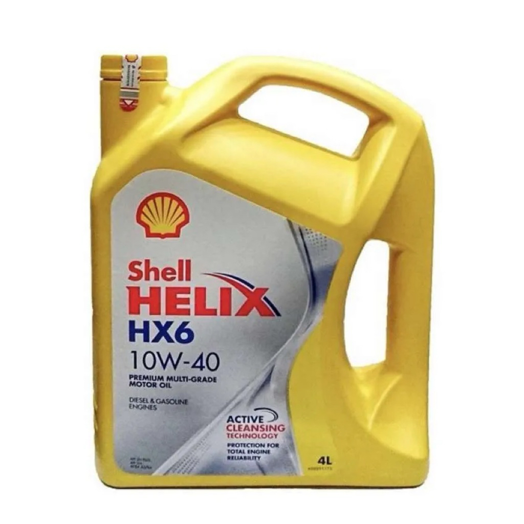 OLI SHELL HX6 10W40 | 4 Liter (Ori Shell 100%)