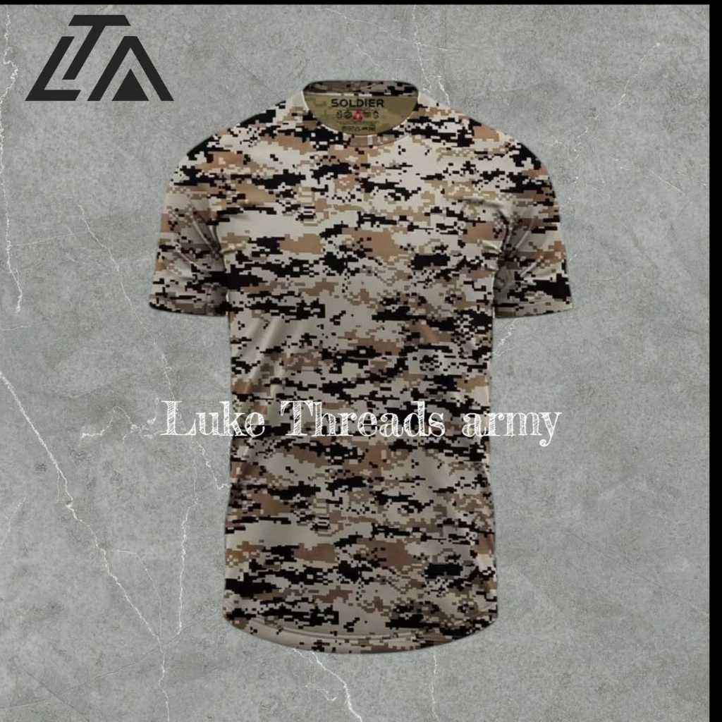 KAOS LORENG ARMY DRYFIT GURUN SOLDIER TNI OBLONG HARIAN