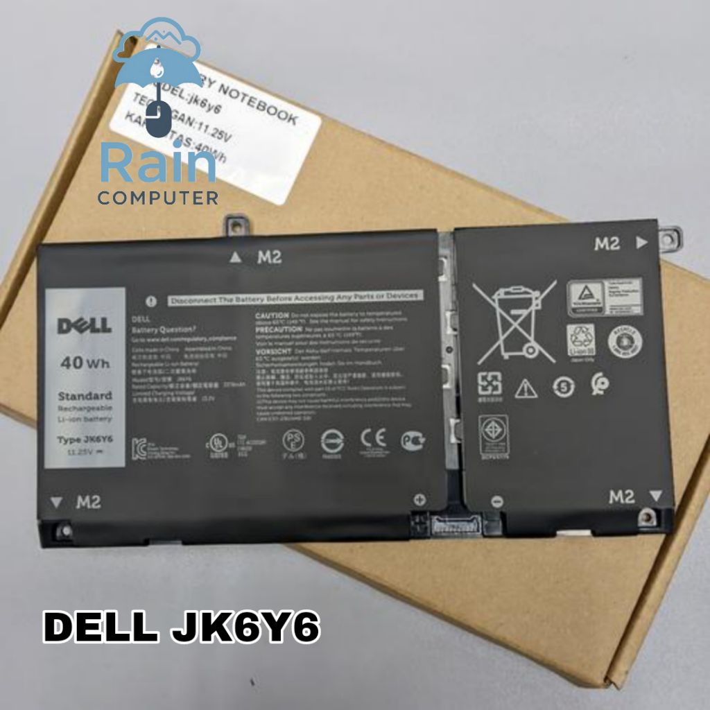 ORIGINAL Baterai Dell Inspiron 5300 5400 5406 7405 7300 7306 7500 7506 JK6Y6