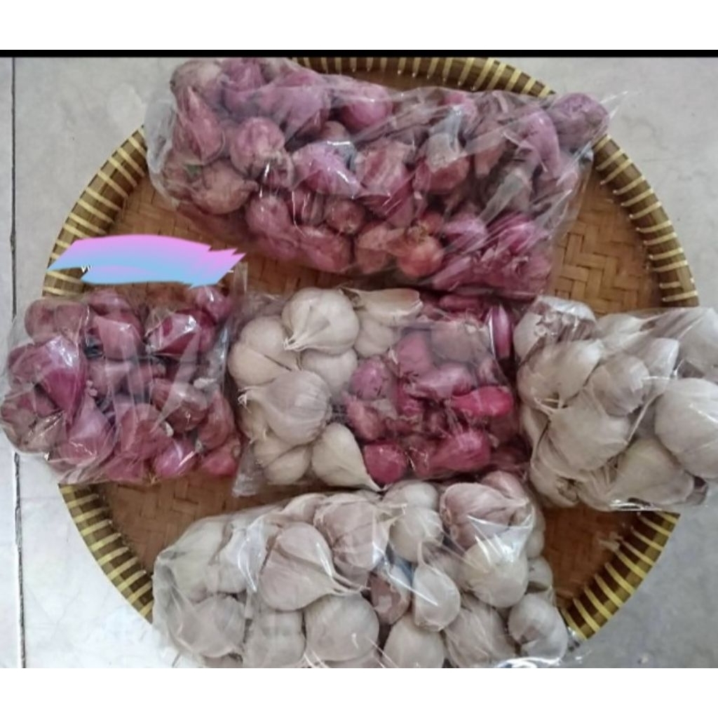 

Paket Hemat Bawang putih + merah 1 kg