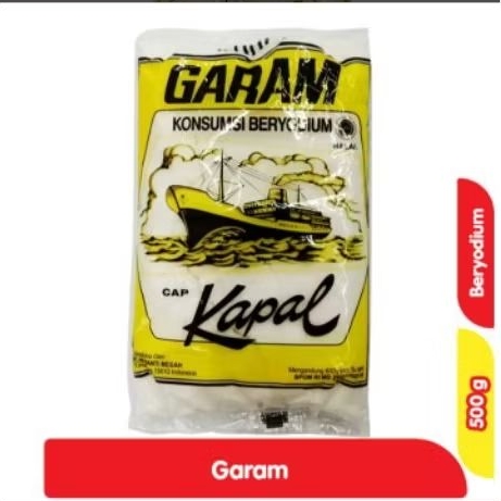

Cap Kapal Garam Beryodium 500 g