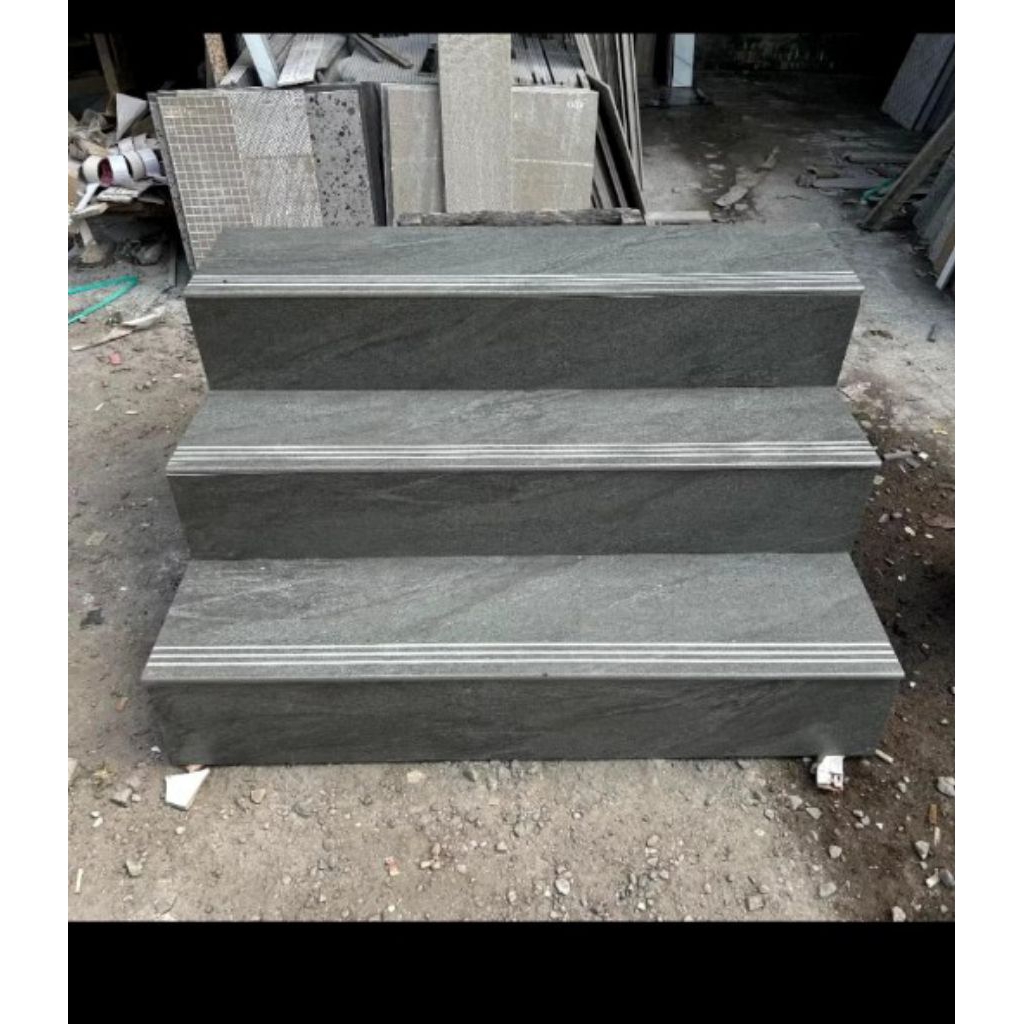 granit tangga step nosing motyf batu matt ukuran custom