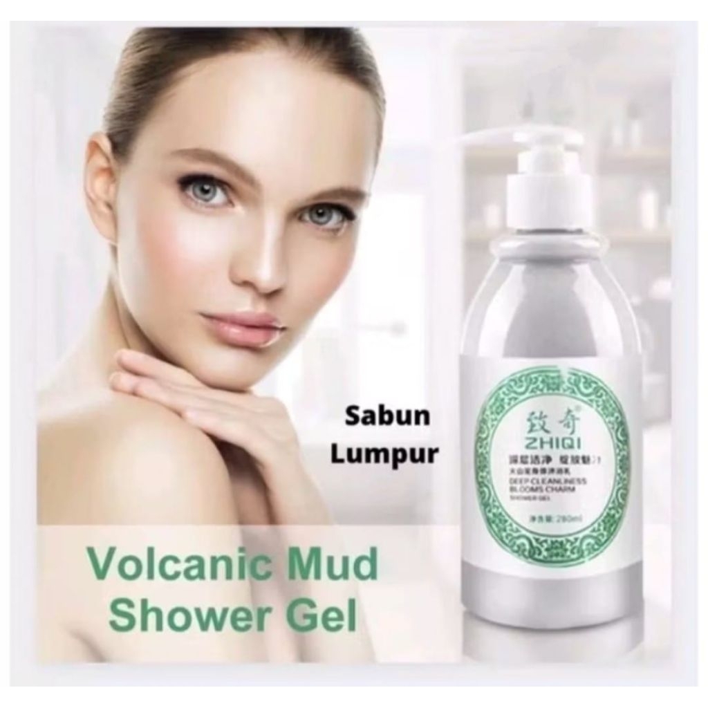 SABUN LUMPUR VULKANIK MUD SHOWER GEL WHITENING INSTAN