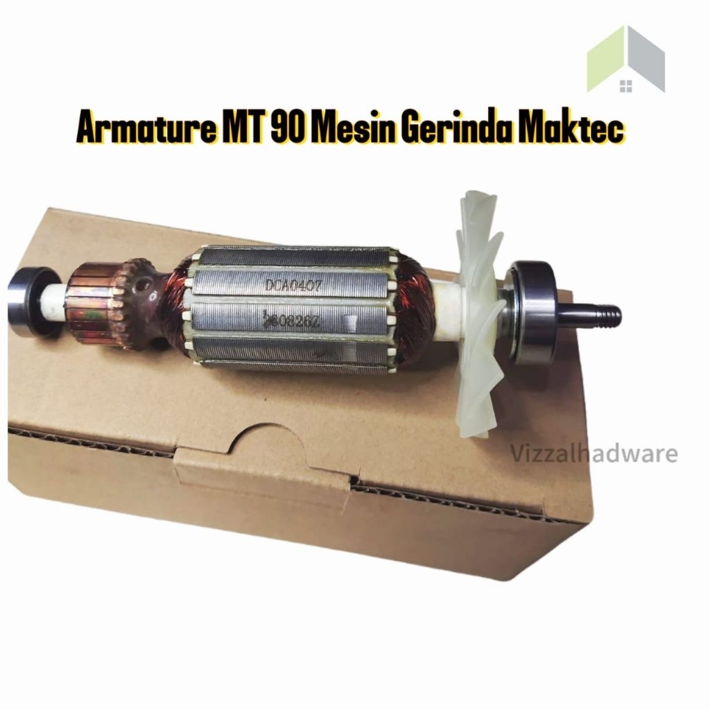 Armature MT 90 Mesin Gerinda Maktec DCA, MT 90 Benz Armature Angker Rotor Mesin Gerinda Maktec MT90
