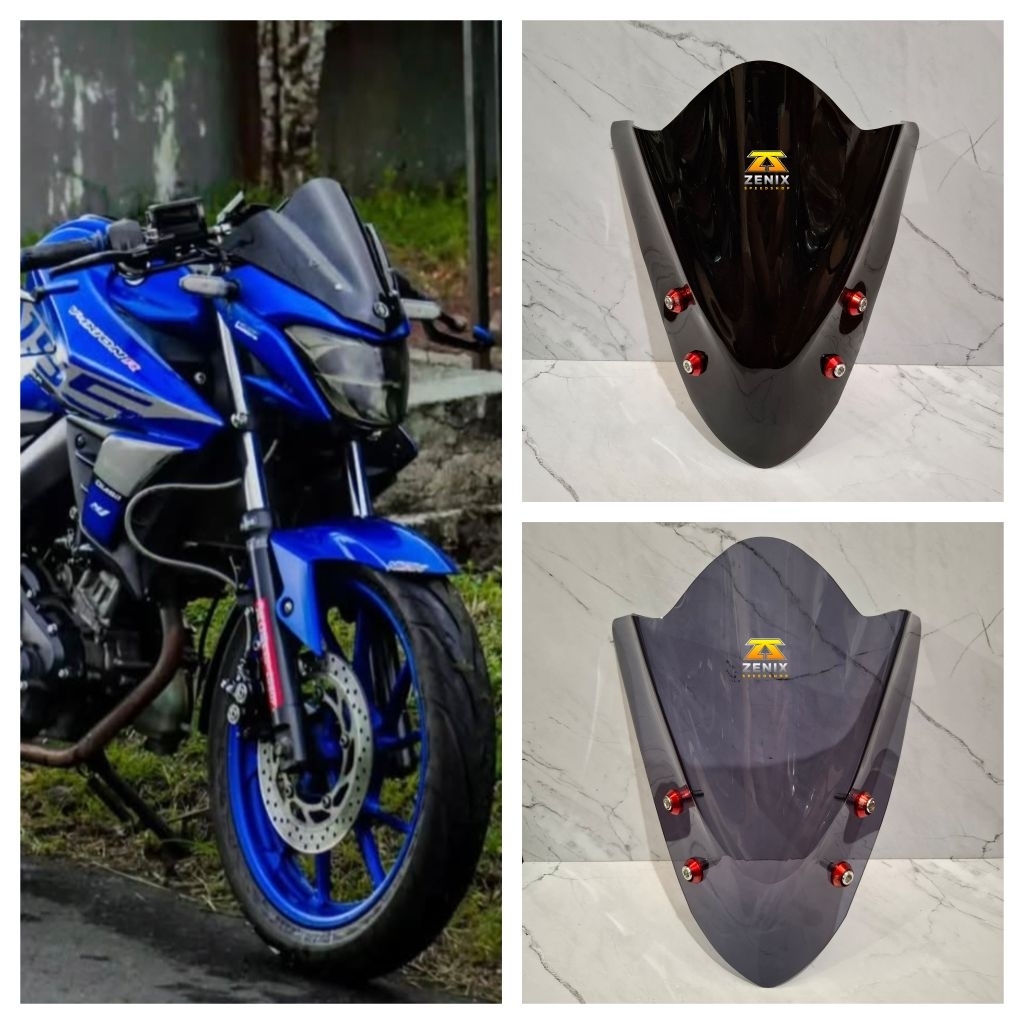Visor Vixion R Model Jenong Windshield All New Vixion R 155 Model Jenong Plus Baut Variasi