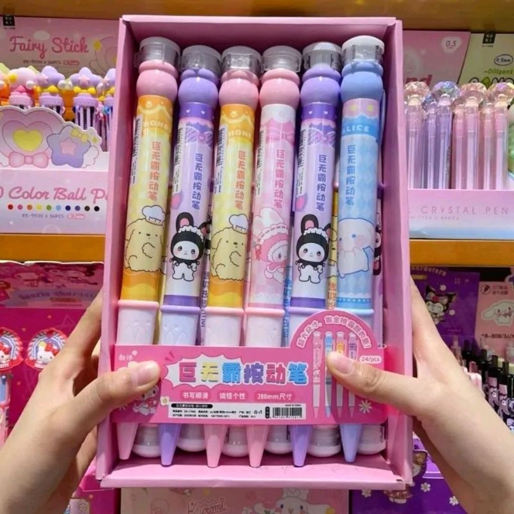 

(33cm)pensil hb jumbo sanrio pesil besar (motif boleh request)cinamorol kuromi melody pompurin