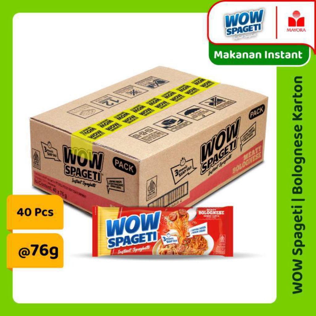 

WOW SPAGETI BOLOGNESE 1 DUS ISI 40 PCS