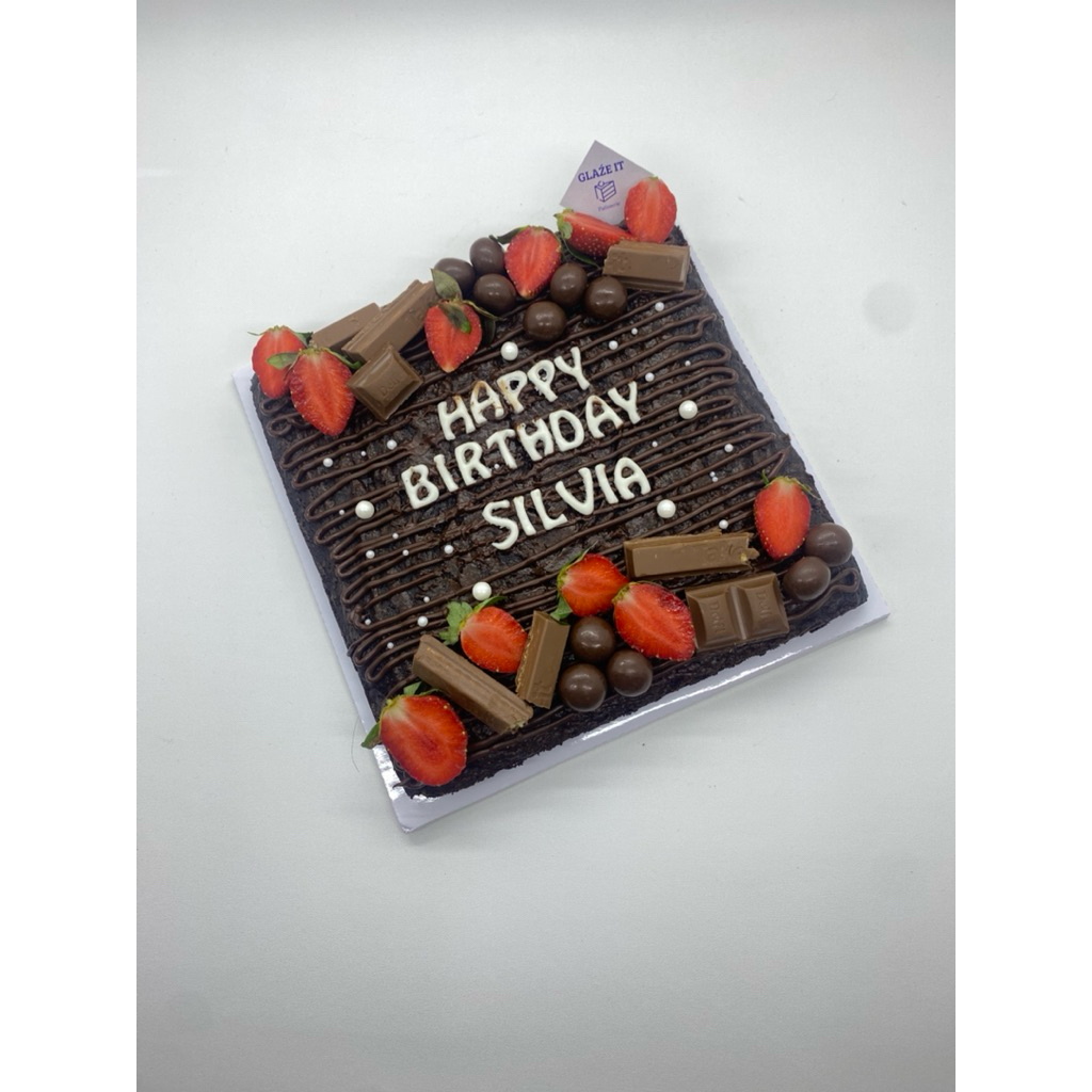 

Brownies birthday cake