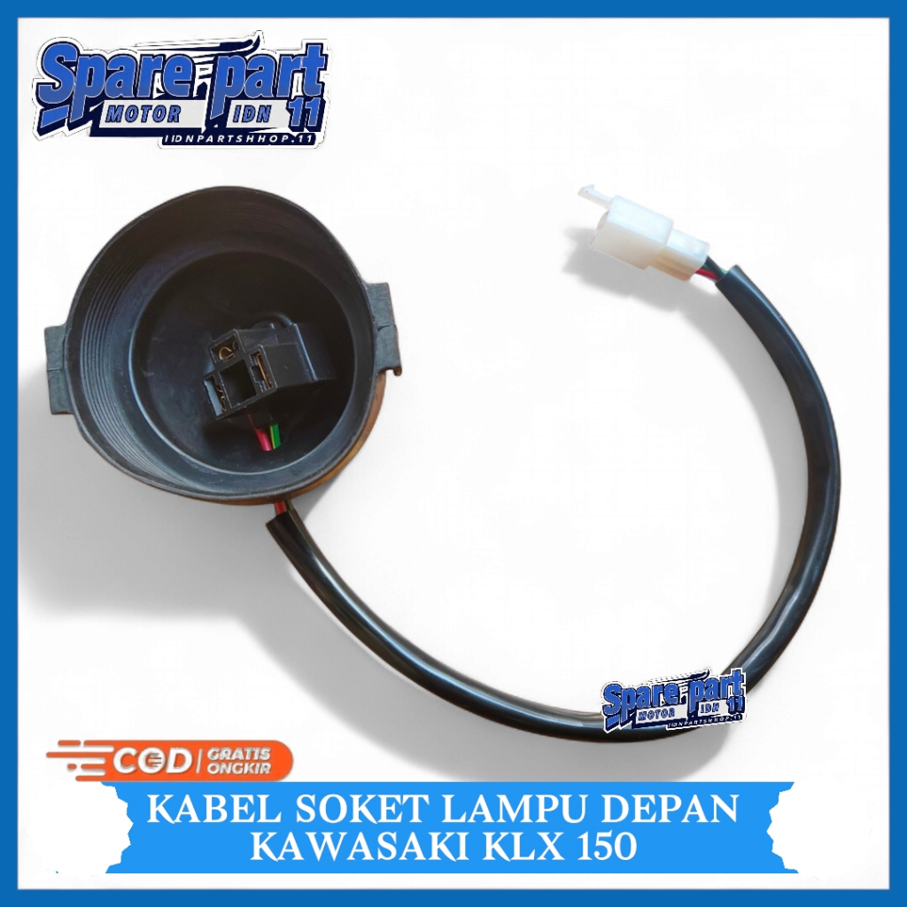 Soket Kabel Cop Lampu Depan KLX 150 Set Pitting Kabel Lampu Depan Soket H4 KLX 150