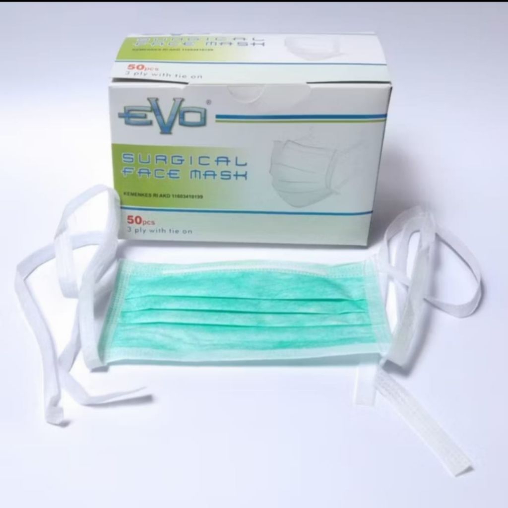 Masker Evo face masker medis tie on evo plusmed