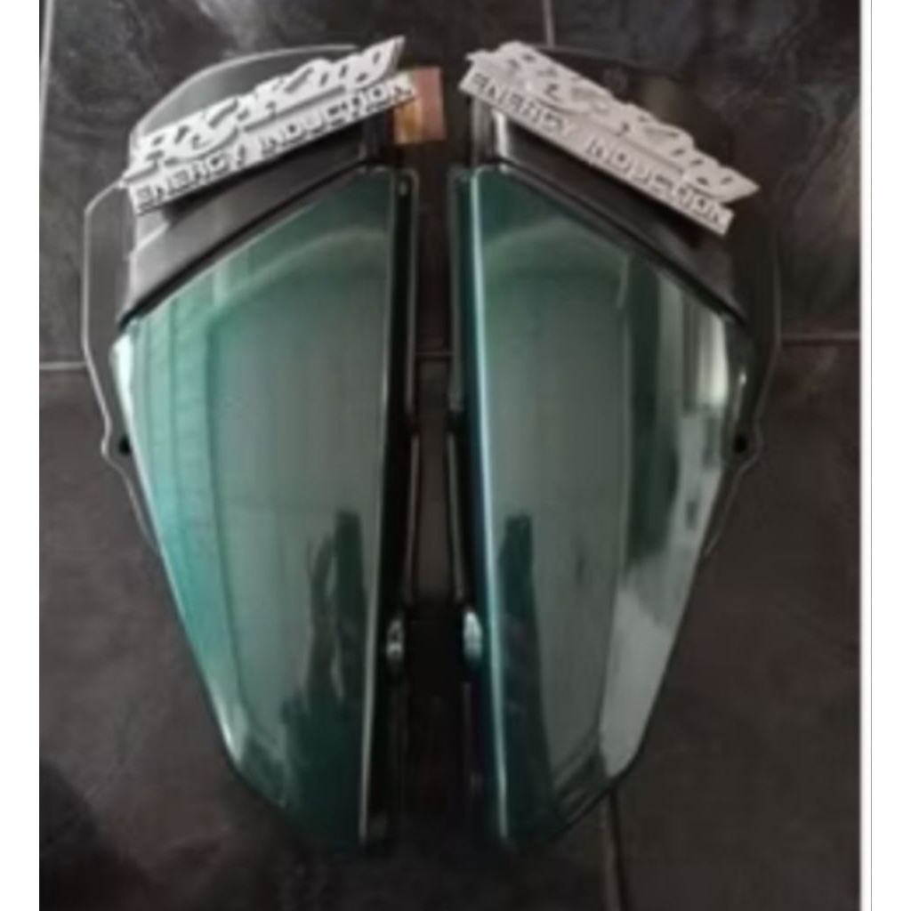 BOK tutup aki box aki Yamaha RX-King warna hijau