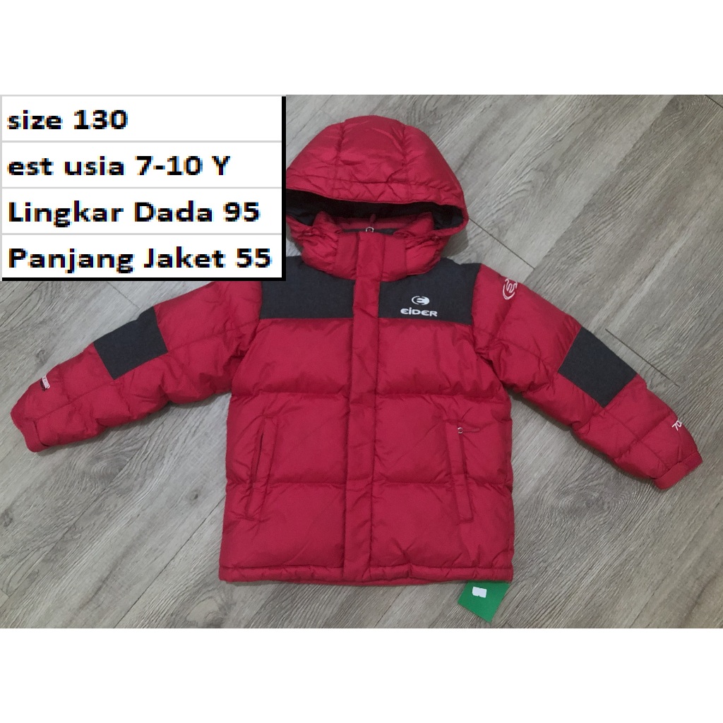 Jaket EIDER Gembul Bulang Winter Tebal Musim Dingin Anak Second Preloved