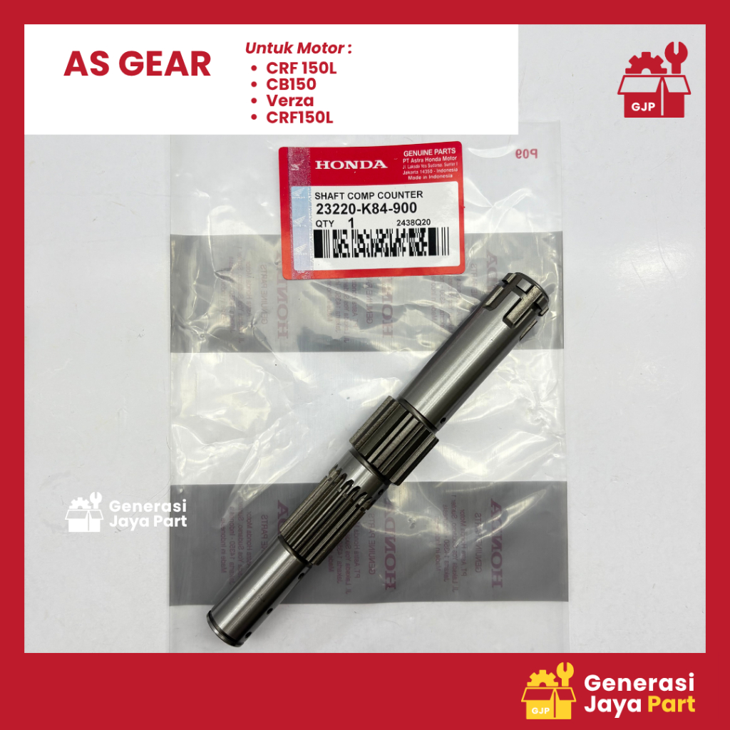 Countershaft AS GEAR 23220-K84-900 Honda CRF 150L CB150 Verza CRF150L K84 Verza 150 | AS GEAR | HOND