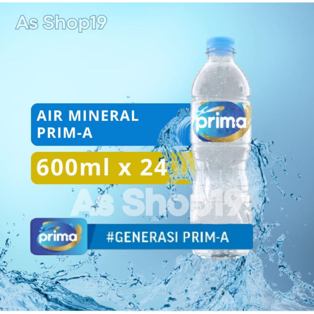 

Air Mineral Prima 600ml isi 24 botol - Kemasan Botol Pelastik