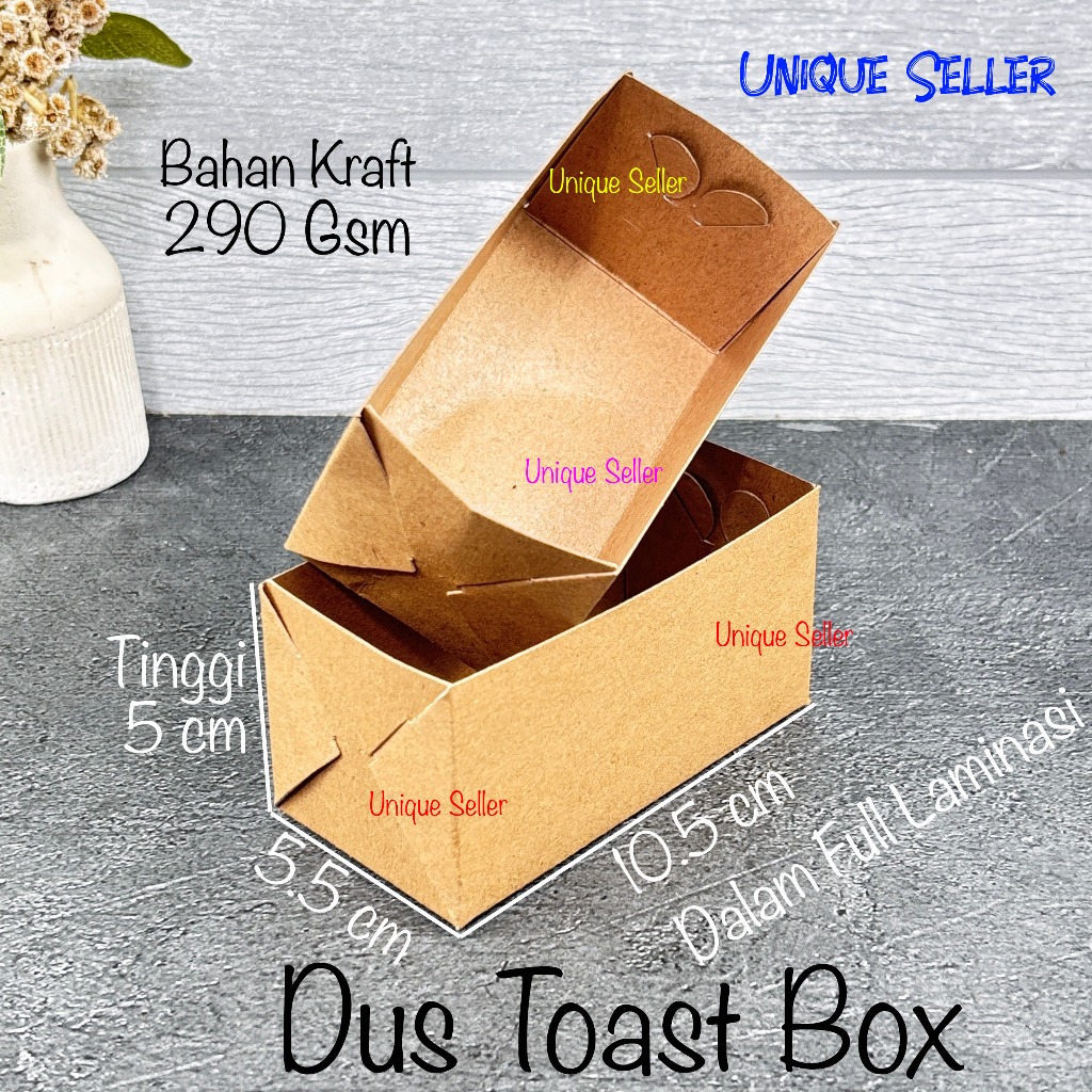 

[Isi100] Tray Toast Box Kraft Laminasi 10.5x5.5x5.3 cm / Dus Toast Box Kraft / Dus Tray Roti Bakar / Tray Roti Kue Sample Tester Kromboloni Cromboloni Kotak / Tray Dus Roti Kue Kotak Kraft Laminasi / Dus Toast Box