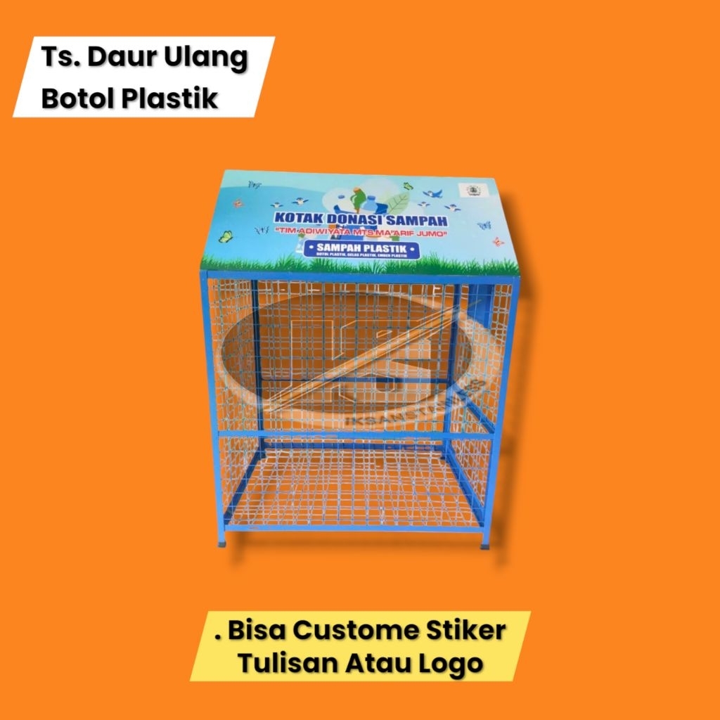 TEMPAT SAMPAH DAUR ULANG BOTOL PLASTIK