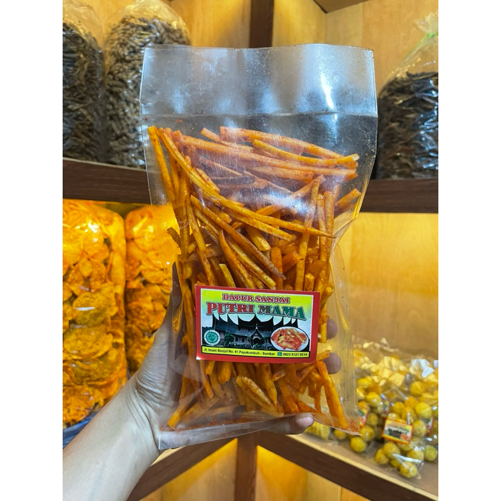 

STIK SINGKONG BALADO / SANJAI LIDI BALADO - Oleh oleh khas minang / Keripik sanjai