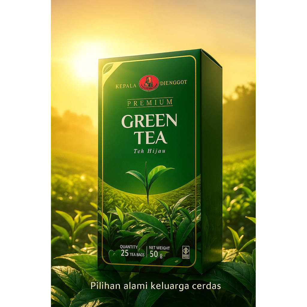 

Teh Hijau Green Tea Premium Kepala Djenggot 60 gr (Kemasan baru 50gr)