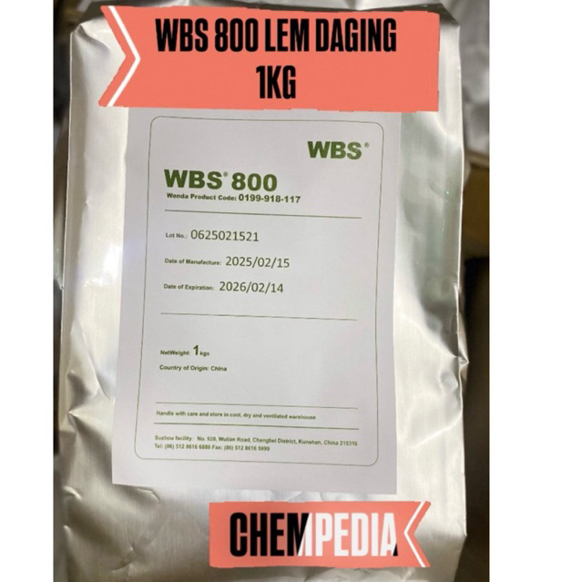 

WBS 800 Lem Daging 1kg / WBS800 Perekat Daging