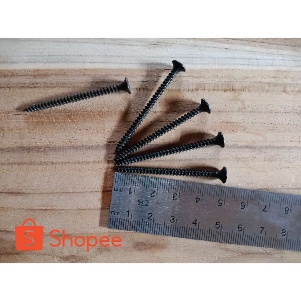 Sekrup Panjang 5cm Warna Hitam – Untuk Konstruksi & DIY
